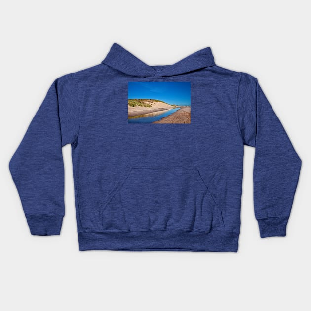 September sunshine on Druridge Bay Kids Hoodie by Violaman